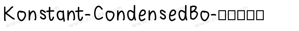 Konstant-CondensedBo字体转换