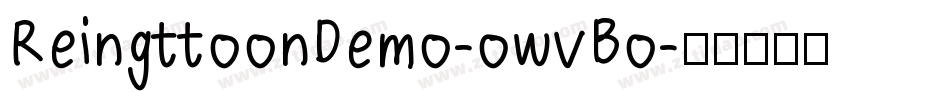 ReingttoonDemo-owvBo字体转换