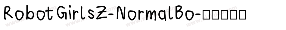 RobotGirlsZ-NormalBo字体转换