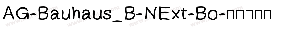 AG-Bauhaus_B-NExt-Bo字体转换
