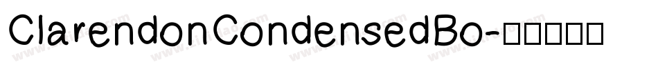 ClarendonCondensedBo字体转换