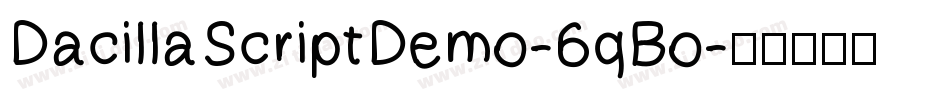DacillaScriptDemo-6qBo字体转换