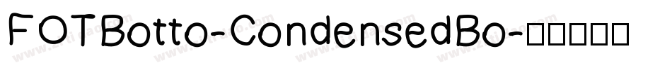 FOTBotto-CondensedBo字体转换