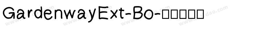 GardenwayExt-Bo字体转换