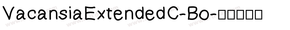 VacansiaExtendedC-Bo字体转换
