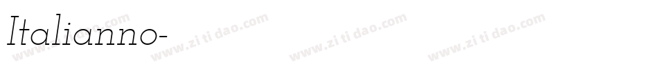 Italianno字体转换