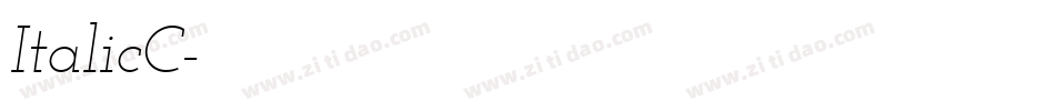ItalicC字体转换