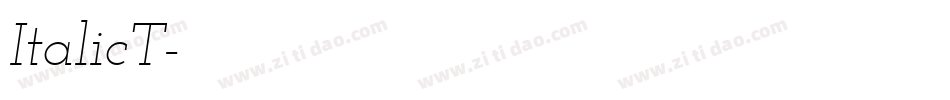 ItalicT字体转换
