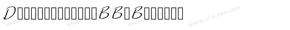 Dottinghise-4BBoB字体转换