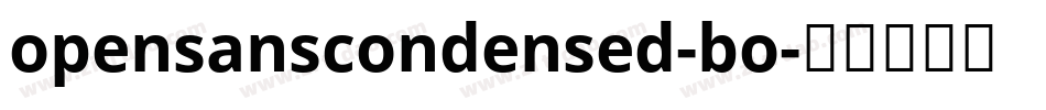 opensanscondensed-bo字体转换