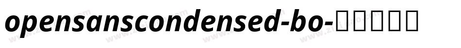 opensanscondensed-bo字体转换