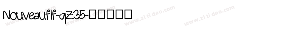 Nouveauflf-qZ35字体转换