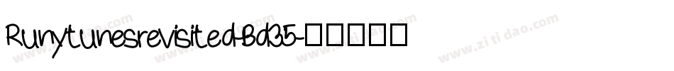 Runytunesrevisited-Bd35字体转换