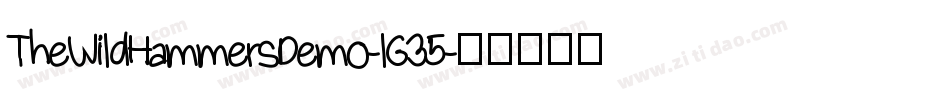 TheWildHammersDemo-lG35字体转换