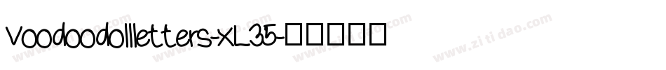 Voodoodollletters-xL35字体转换