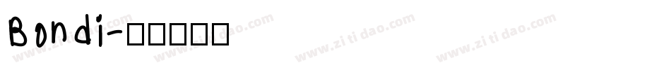 Bondi字体转换