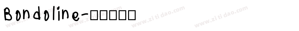 Bondoline字体转换