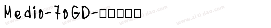 Medio-7oGD字体转换