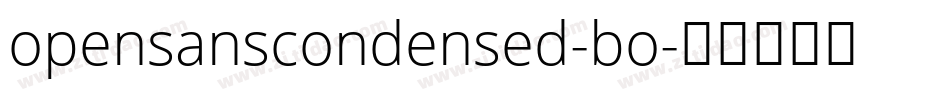 opensanscondensed-bo字体转换