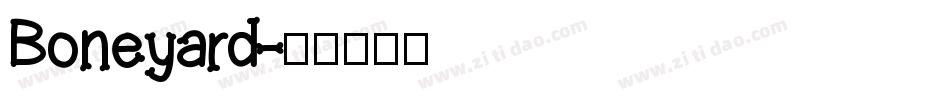 Boneyard字体转换
