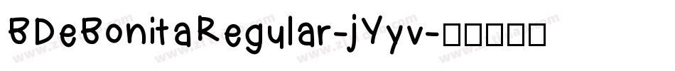 BDeBonitaRegular-jYyv字体转换
