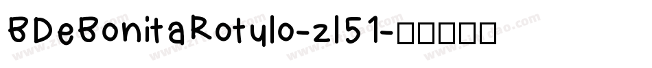 BDeBonitaRotulo-zl51字体转换