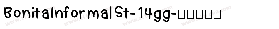 BonitaInformalSt-14gg字体转换