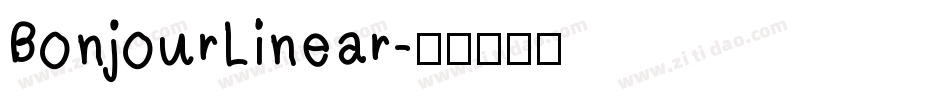 BonjourLinear字体转换