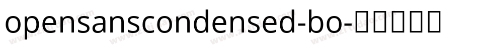 opensanscondensed-bo字体转换