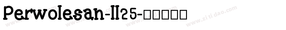Perwolesan-ll25字体转换