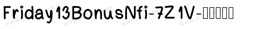 Friday13BonusNfi-7Z1V字体转换