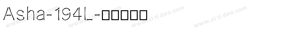 Asha-194L字体转换