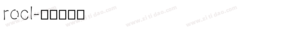 rocl字体转换