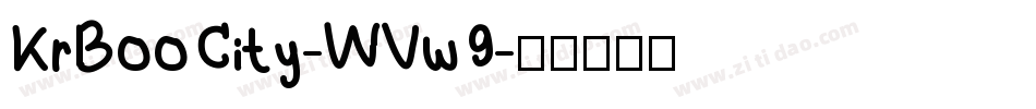 KrBooCity-WVw9字体转换
