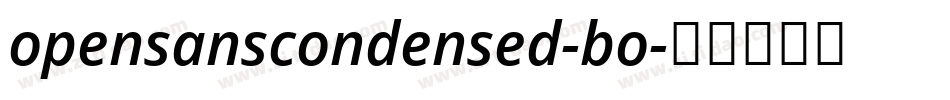 opensanscondensed-bo字体转换