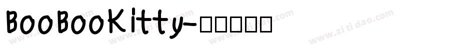 BooBooKitty字体转换