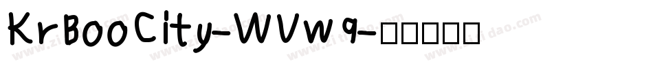 KrBooCity-WVw9字体转换