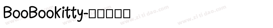 BooBooKitty字体转换