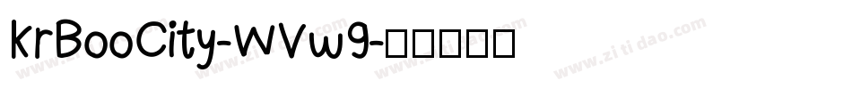 KrBooCity-WVw9字体转换