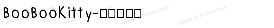 BooBooKitty字体转换