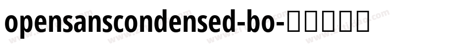 opensanscondensed-bo字体转换