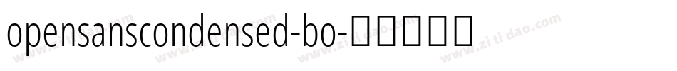 opensanscondensed-bo字体转换