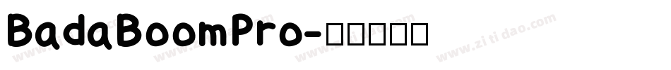 BadaBoomPro字体转换