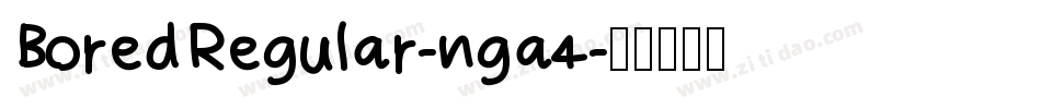 BoredRegular-nga4字体转换
