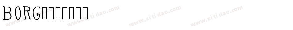 BORG9字体转换