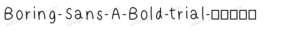 Boring-Sans-A-Bold-trial字体转换