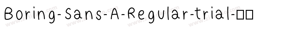 Boring-Sans-A-Regular-trial字体转换