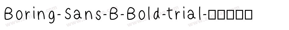 Boring-Sans-B-Bold-trial字体转换
