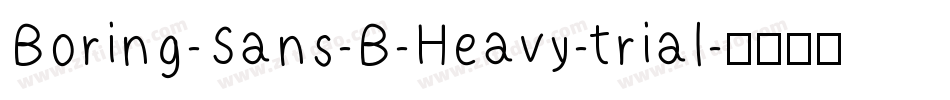 Boring-Sans-B-Heavy-trial字体转换