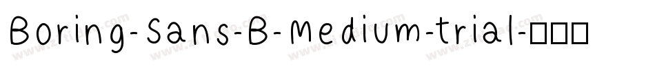 Boring-Sans-B-Medium-trial字体转换